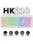 HK210 Membrane Rainbow Type C Kablolu Beyaz Full Türkçe Gaming Klavye 1