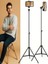 Bluetooth Kumandalı 210 cm Tripod Telefon Tutuculu Selfie Çubuğu Telefon, Kamera ve Lamba Tripodu 5