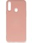 Samsung Galaxy A20S Kılıf Nano Içi Kadife Silikon - Pudra 1