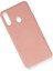 Samsung Galaxy A20S Kılıf Nano Içi Kadife Silikon - Pudra 2