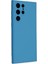 Samsung Galaxy S22 Ultra Kılıf Nano Içi Kadife Silikon - Mavi 2