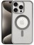 Iphone 15 Pro Max Kılıf Erozi Magsafe Kapak - Gümüş 1