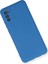 Samsung Galaxy A03S Kılıf Nano Içi Kadife Silikon - Mavi 2