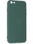 Ieg iPhone 6 Plus Kılıf Nano Içi Kadife Silikon - Koyu Yeşil 3