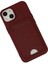 Iphone 14 Plus Kılıf Kelvin Kartvizitli Silikon - Bordo 3