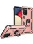 Samsung Galaxy A03S Kılıf Sofya Yüzüklü Silikon Kapak - Rose 2