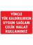 Vinçle Yük Kaldırırken Uygun Sağlam Çelik Halat Kullanınız Uyarı Levhası 25X35 KOD:1319 1