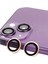 Bfs iPhone 13 Raze Metal Kamera Lens - Pembe 1