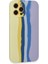 Iphone 12 Pro Max Kılıf Ebruli Lansman Silikon - Sarı-Lila 3
