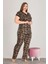 Lady Kısa Kollu Büyük Beden Pijama Takımı 2