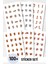 6'lı Sticker Seti / Bullet Journal / Scrapbook / Ajanda Etiket Seti / Sticker Book 1