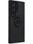 Samsung Galaxy S24 Ultra Kılıf Montreal Yüzüklü Silikon Kapak - Siyah 2