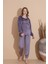 Baskılı Kadife Pijama Takımı 4
