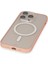 Iphone 14 Pro Max Kılıf Grand Magneticsafe Kapak - Pembe 4