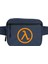 Half Life Logo Bel Çantası Fermuarlı Lacivert Renk 1