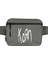 Korn Logo Bel Çantası Fermuarlı Gri Renk 1