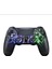 Kablosuz Ps4 Gamepad – Ps4/pc Uyumlu | Bluetooth Joystick, Dokunmatik Rgb Işıklı Panel, Çift Titreşim, 3.5mm Ses Çıkışı – Siyah Spider Desen 1