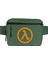Half Life Logo Bel Çantası Fermuarlı Yeşil Renk 1