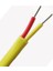 K Tipi (Nicr-Ni) Ansı (Sarı-Kırmızı) Teflon Termokupl Kablosu Mono 2x0,30 4 Metre 1