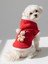 Snow Bear Kırmızı Xmas Köpek Kıyafeti | Kapüşonlu Polar Noel Sweatshirt | Küçük Irklar Için 1