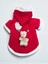 Snow Bear Kırmızı Xmas Köpek Kıyafeti | Kapüşonlu Polar Noel Sweatshirt | Küçük Irklar Için 2
