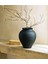 Siyah Dokulumodern Iskandinav Tarz Eleni Vazo Ev Dekorasyon El Yapımı Stoneware Vazo 24 cm 1