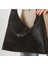 Kadın Siyah Deri Günlük Salas Kol Çantası 7