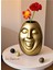 Gold Bohem Tarz Face Tasarım Seramik Trend Iskandinav 23 cm Büyük Xl Sevimli Surat Bonci Vazo 4