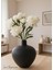 Siyah Renk Luna Vazo Seramik El Yapımı Trend Iskandinav 19*22*3 cm Bohem Dekorasyon 1