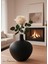 Siyah Renk Luna Vazo Seramik El Yapımı Trend Iskandinav 19*22*3 cm Bohem Dekorasyon 2
