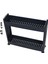 Slim Organizer 2 Katlı Plastik Banyo / Mutfak Düzenleyici Raf – Antrasit (49,5 × 14 × 45 Cm) 3