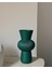 Uzun Yeşil Bohem Büyük Boy Seramik Nordic Tarz Şık Sade Iskandinav Tarzı Vazo Seramik 26CM 2