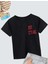 Çocuk Unisex Baskılı T-Shirt - Siyah 1