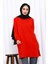 Kırmızı Bisiklet Yaka Soğuk İplik Triko Tunik 3