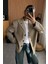 Ekose Oversize Kesim Tasarım Pinterest Muadil Premium Kalite Trend Düğme Detay Business Blazer Ceket 8