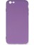 iPhone 6 Plus Kılıf Nano Içi Kadife Silikon - Mor 1