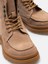 Kum Beji Rengi Bağcıklı Hiker Stili El Yapımı Hakiki Süet Deri Erkek Bot 4