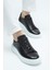 Iç Dış Hakiki Deri Zr Model Siyah Erkek Sneakers 1