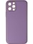 iPhone 12 Pro Kılıf Coco Deri Silikon Kapak - Lila 1