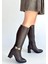 Mooni Kahverengi Cilt Topuklu Çizme 1