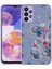 Galaxy A33 5g Kılıf Desenli Sert Silikon Tcmk Mumila Kapak-Lilac Bear 1