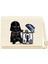 Darth Vader R2D2 Trashcan Krem Kanvas Postacı Çantası 1