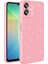 Galaxy A06 Kılıf Kamera Korumalı Simli Lüks Tcmk Koton Kapak - Açık Pembe 1