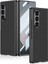 Galaxy Z Fold 6 Kılıf Karbon Fiber Tasarımlı Titanyum Metal Tcmk Kıpta Caz Kapak-Siyah Karbon 1