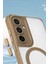 Samsung Galaxy S23 Kılıf Enka Magsafe Silikon Kılıf - Desert 2