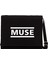 Muse Logo Siyah Kanvas Postacı Çantası 1