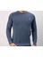 Bisiklet Yaka Indıgo Dar Kesim Erkek Trıko 4