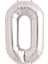 - Gümüş Rengi Folyo Rakam Balon 1 Metre 1