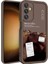 Galaxy A15 Kılıf Kamera Korumalı Baskılı Arka Yüzey Tcmk Klas Kapak-Koyu Kahve 4