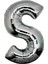 - Gümüş Rengi Folyo Harf Balon 1 Metre 1